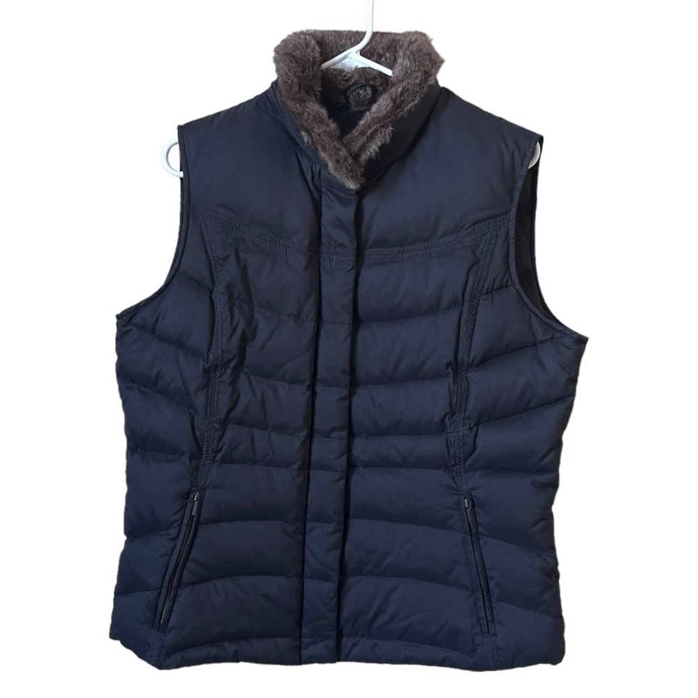 Eddie Bauer Quilted Goose Down Vest - Women’s Large - Black Vest